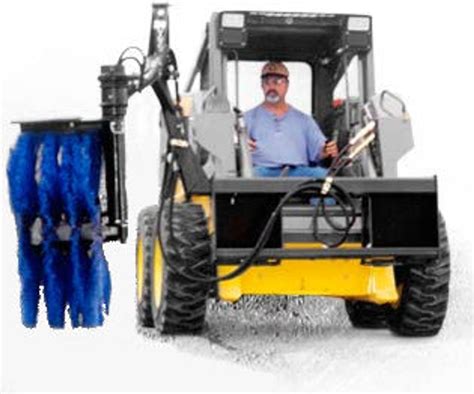 skid steer feed bunk cleaner|skid steer snow sweeper.